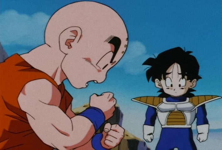 Dragon Ball Z Ep 120: Freeza Halved By a Single Blow!! Another Super Saiyan @ 14:07