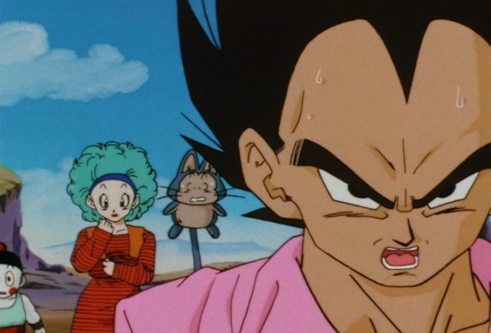 Dragon Ball Z Ep 120: Freeza Halved By a Single Blow!! Another Super Saiyan @ 14:30