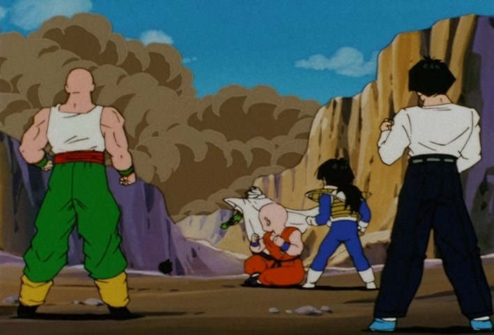 Dragon Ball Z Ep 120: Freeza Halved By a Single Blow!! Another Super Saiyan @ 15:11
