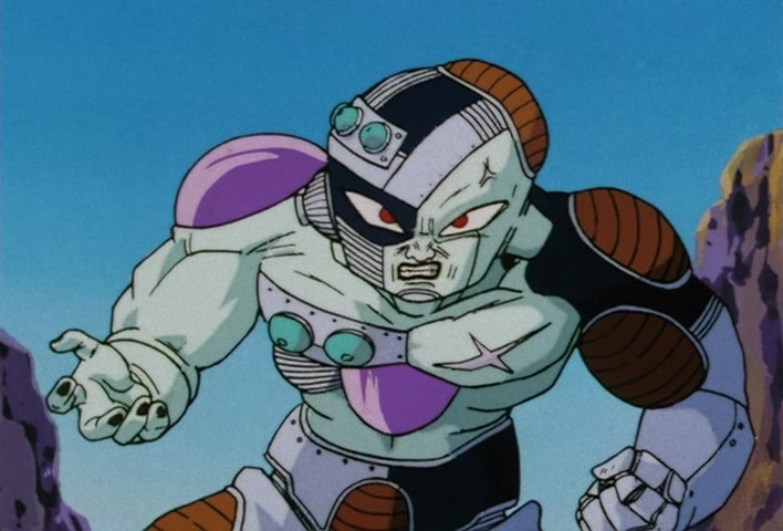 Dragon Ball Z Ep 120: Freeza Halved By a Single Blow!! Another Super Saiyan @ 16:32