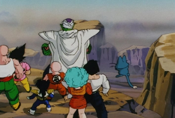 Dragon Ball Z Ep 120: Freeza Halved By a Single Blow!! Another Super Saiyan @ 17:13