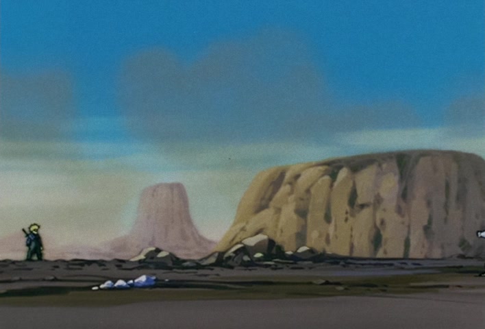 Dragon Ball Z Ep 120: Freeza Halved By a Single Blow!! Another Super Saiyan @ 17:24