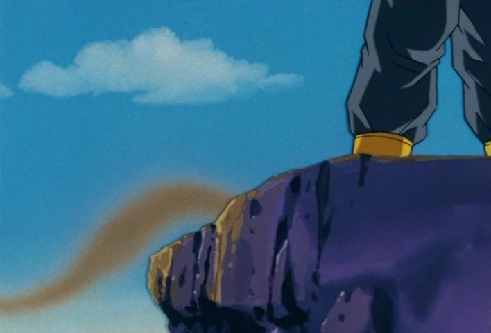 Dragon Ball Z Ep 120: Freeza Halved By a Single Blow!! Another Super Saiyan @ 21:05