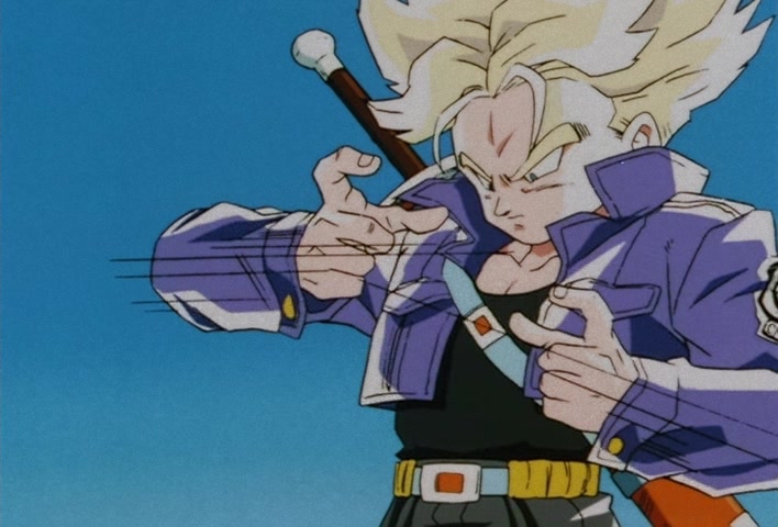 Dragon Ball Z Ep 120: Freeza Halved By a Single Blow!! Another Super Saiyan @ 21:16