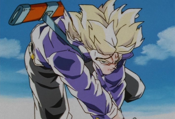 Dragon Ball Z Ep 120: Freeza Halved By a Single Blow!! Another Super Saiyan @ 21:57