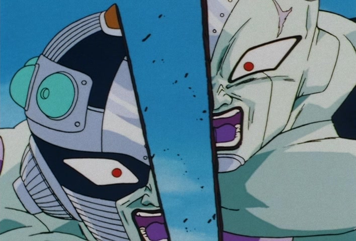 Dragon Ball Z Ep 120: Freeza Halved By a Single Blow!! Another Super Saiyan @ 22:03