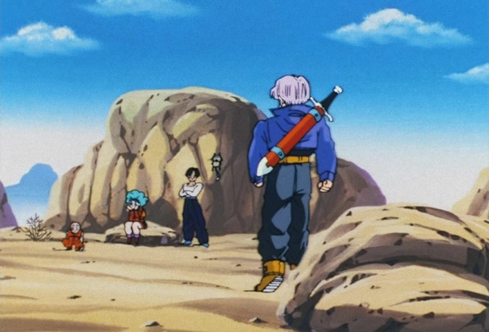 Dragon Ball Z Ep 122: My Dad is Vegeta… Confessions of the Mysterious Boy @ 02:07