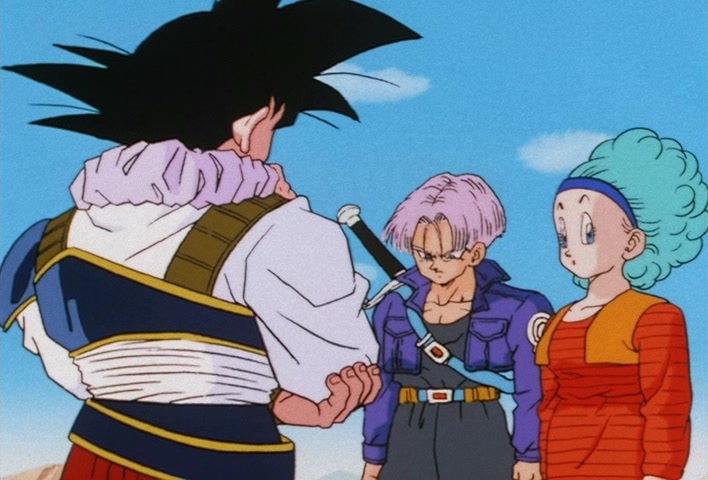 Dragon Ball Z Ep 122: My Dad is Vegeta… Confessions of the Mysterious Boy @ 03:46