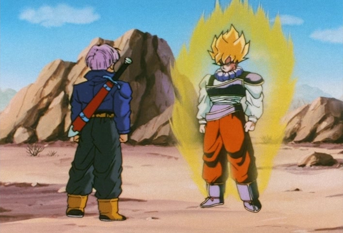 Dragon Ball Z Ep 122: My Dad is Vegeta… Confessions of the Mysterious Boy @ 07:34