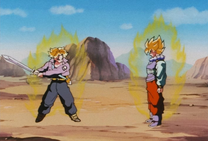 Dragon Ball Z Ep 122: My Dad is Vegeta… Confessions of the Mysterious Boy @ 08:49
