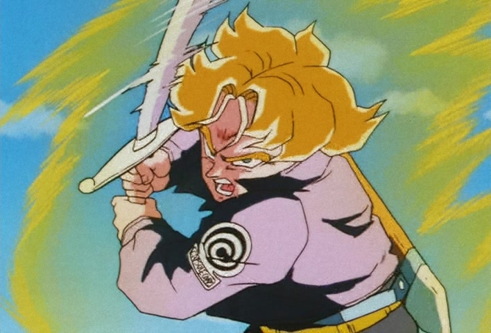 Dragon Ball Z Ep 122: My Dad is Vegeta… Confessions of the Mysterious Boy @ 09:07