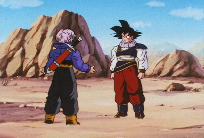 Dragon Ball Z Ep 122: My Dad is Vegeta… Confessions of the Mysterious Boy @ 09:59
