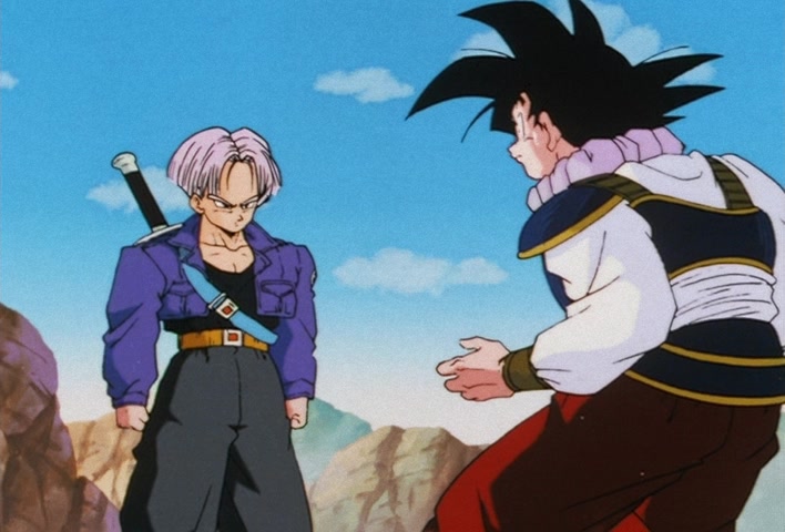 Dragon Ball Z Ep 122: My Dad is Vegeta… Confessions of the Mysterious Boy @ 10:34