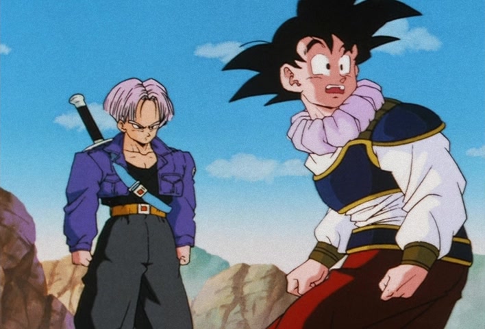 Dragon Ball Z Ep 122: My Dad is Vegeta… Confessions of the Mysterious Boy @ 10:46