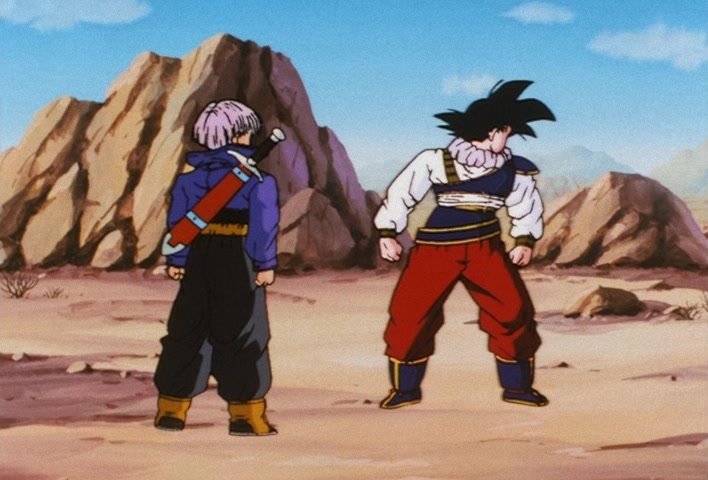 Dragon Ball Z Ep 122: My Dad is Vegeta… Confessions of the Mysterious Boy @ 10:58