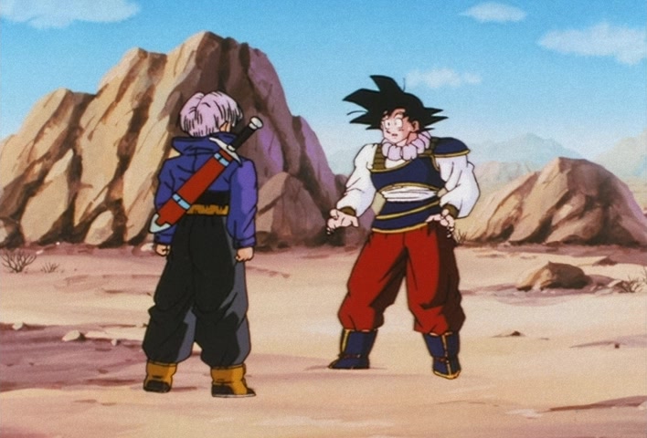 Dragon Ball Z Ep 122: My Dad is Vegeta… Confessions of the Mysterious Boy @ 12:25