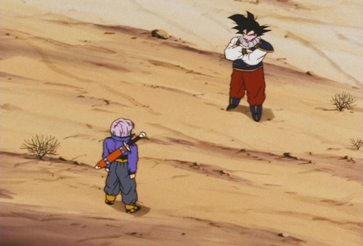 Dragon Ball Z Ep 122: My Dad is Vegeta… Confessions of the Mysterious Boy @ 14:10
