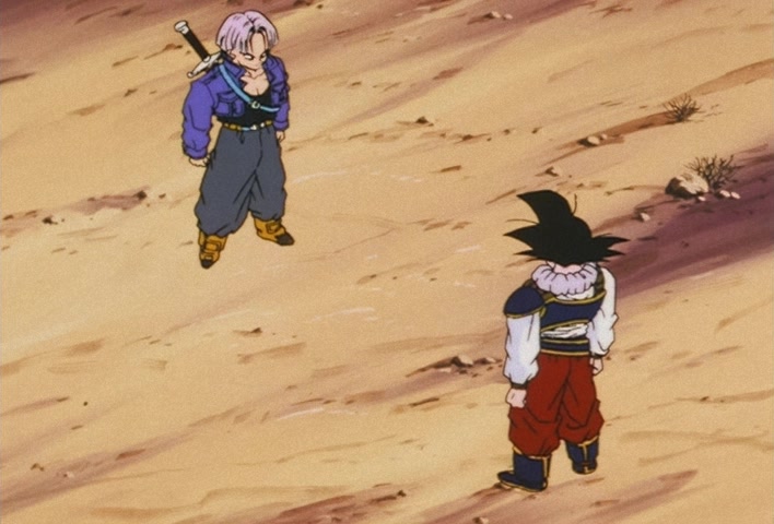 Dragon Ball Z Ep 122: My Dad is Vegeta… Confessions of the Mysterious Boy @ 15:08