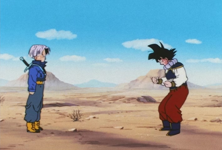 Dragon Ball Z Ep 122: My Dad is Vegeta… Confessions of the Mysterious Boy @ 16:12