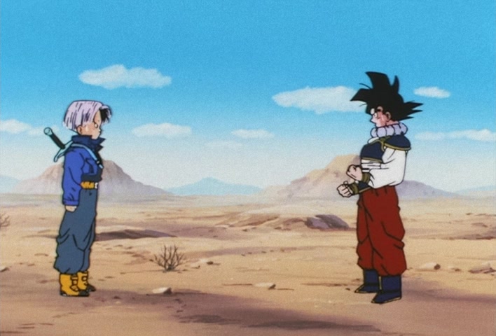 Dragon Ball Z Ep 122: My Dad is Vegeta… Confessions of the Mysterious Boy @ 16:18