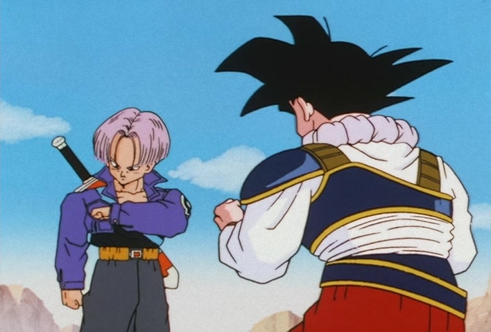 Dragon Ball Z Ep 122: My Dad is Vegeta… Confessions of the Mysterious Boy @ 16:35
