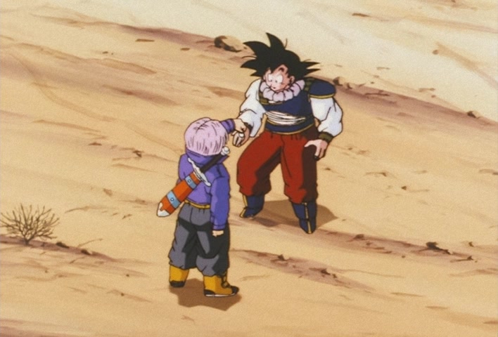 Dragon Ball Z Ep 122: My Dad is Vegeta… Confessions of the Mysterious Boy @ 16:41
