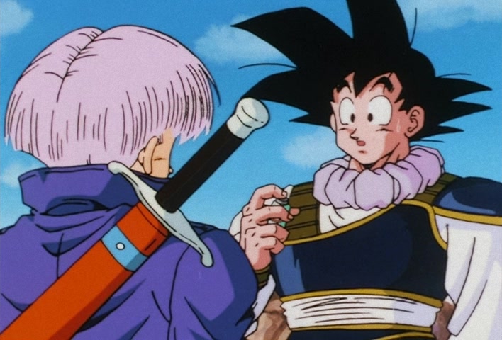 Dragon Ball Z Ep 122: My Dad is Vegeta… Confessions of the Mysterious Boy @ 17:04