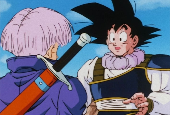 Dragon Ball Z Ep 122: My Dad is Vegeta… Confessions of the Mysterious Boy @ 17:16