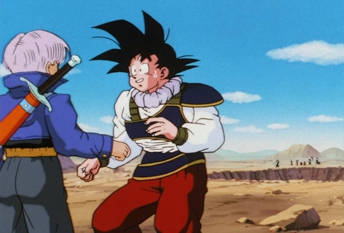 Dragon Ball Z Ep 122: My Dad is Vegeta… Confessions of the Mysterious Boy @ 17:28