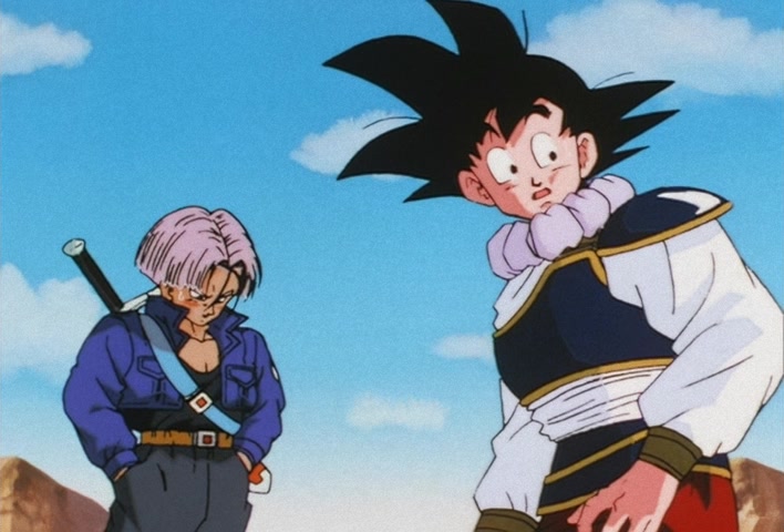 Dragon Ball Z Ep 122: My Dad is Vegeta… Confessions of the Mysterious Boy @ 18:14