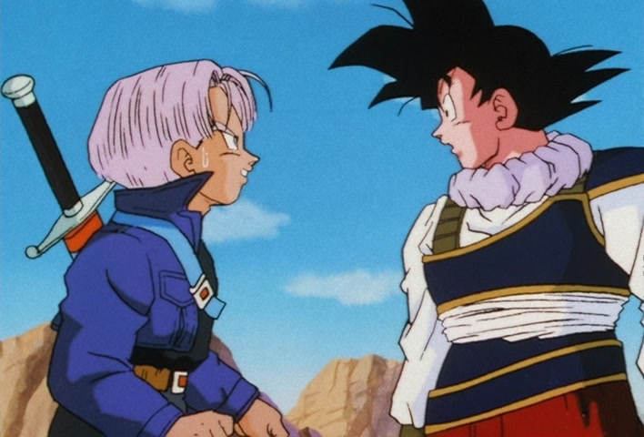 Dragon Ball Z Ep 122: My Dad is Vegeta… Confessions of the Mysterious Boy @ 18:38