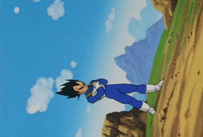 Dragon Ball Z Ep 129: The Might of Vegeta!! The Blood of a Super Saiyan Awakens @ 15:29