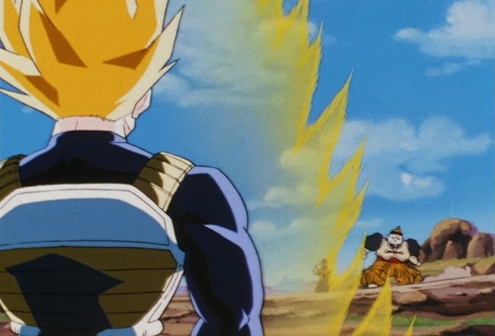 Dragon Ball Z Ep 129: The Might of Vegeta!! The Blood of a Super Saiyan Awakens @ 17:48