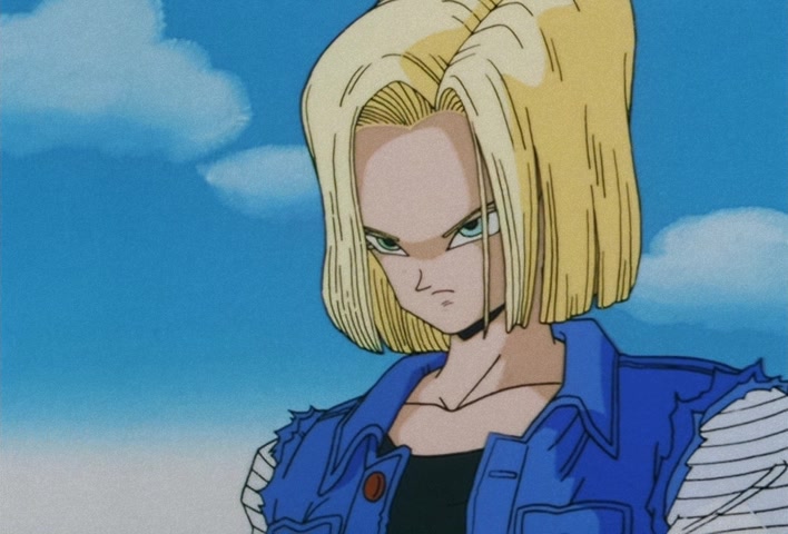 Dragon Ball Z Ep 135: A Cute Face, and Super Power?! No. 18 Has No Blind Spot @ 05:25