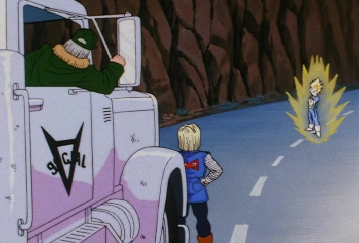 Dragon Ball Z Ep 135: A Cute Face, and Super Power?! No. 18 Has No Blind Spot @ 10:15