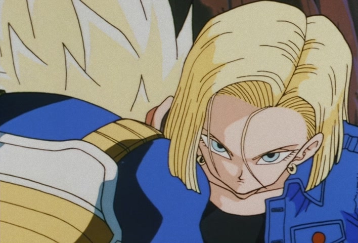 Dragon Ball Z Ep 135: A Cute Face, and Super Power?! No. 18 Has No Blind Spot @ 14:08