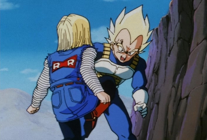 Dragon Ball Z Ep 135: A Cute Face, and Super Power?! No. 18 Has No Blind Spot @ 14:19