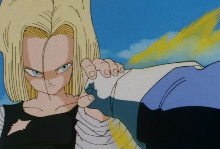 Dragon Ball Z Ep 135: A Cute Face, and Super Power?! No. 18 Has No Blind Spot @ 20:19
