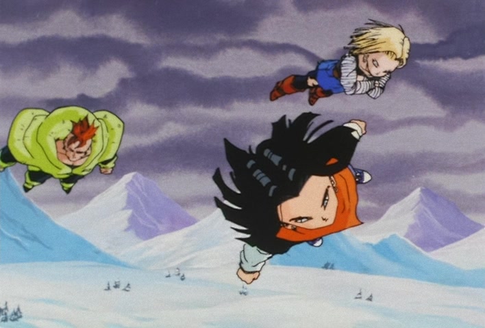 Dragon Ball Z Ep 138: Walking Weapons of Mass Destruction!! The Artificial Humans Draw Near Goku @ 10:43