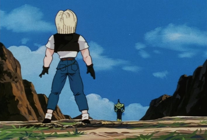 Dragon Ball Z Ep 151: One Final Remaining Hope… The Silent Warrior No. 16 Takes Action!! @ 12:45