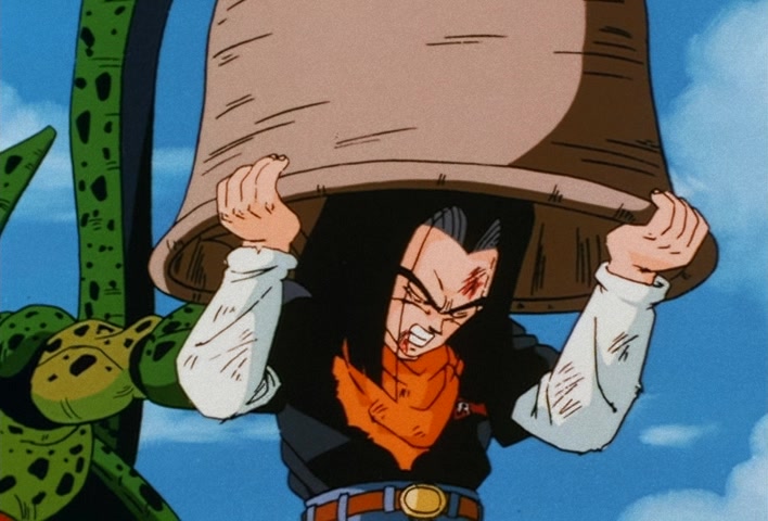 Dragon Ball Z Ep 151: One Final Remaining Hope… The Silent Warrior No. 16 Takes Action!! @ 14:35
