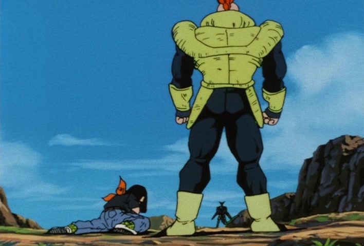 Dragon Ball Z Ep 151: One Final Remaining Hope… The Silent Warrior No. 16 Takes Action!! @ 15:28