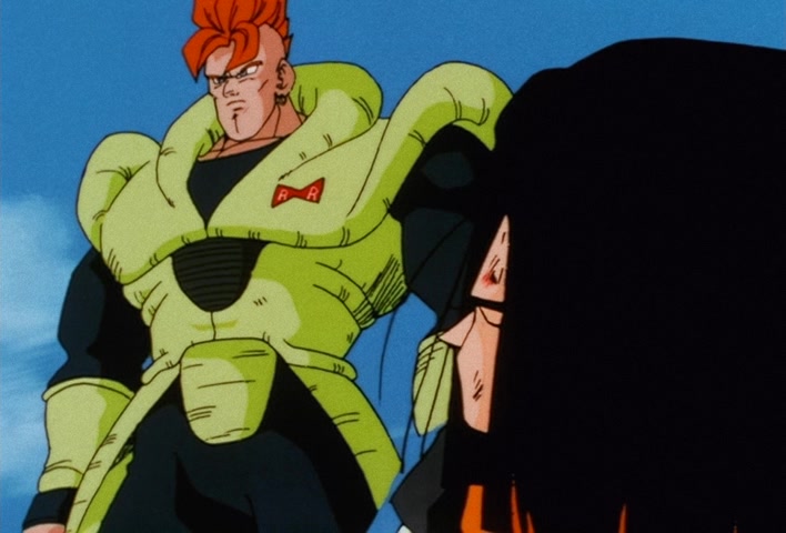 Dragon Ball Z Ep 151: One Final Remaining Hope… The Silent Warrior No. 16 Takes Action!! @ 15:45