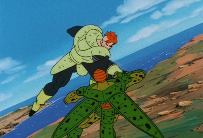 Dragon Ball Z Ep 151: One Final Remaining Hope… The Silent Warrior No. 16 Takes Action!! @ 16:43