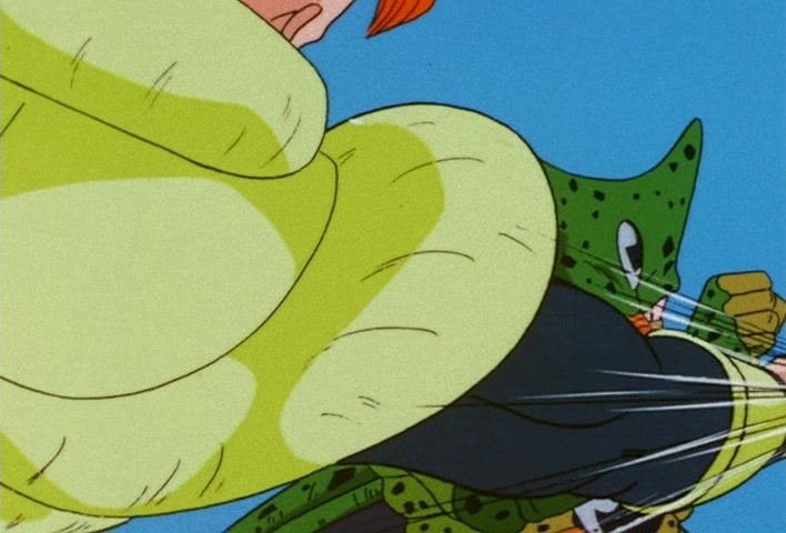 Dragon Ball Z Ep 151: One Final Remaining Hope… The Silent Warrior No. 16 Takes Action!! @ 16:49