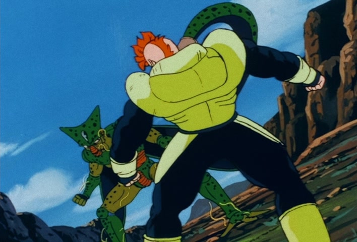 Dragon Ball Z Ep 151: One Final Remaining Hope… The Silent Warrior No. 16 Takes Action!! @ 18:10