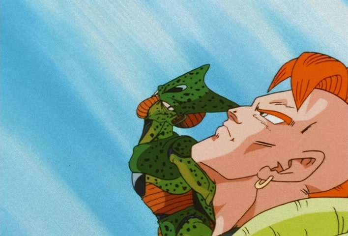 Dragon Ball Z Ep 151: One Final Remaining Hope… The Silent Warrior No. 16 Takes Action!! @ 19:14