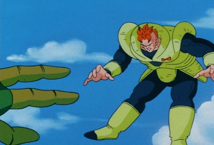 Dragon Ball Z Ep 151: One Final Remaining Hope… The Silent Warrior No. 16 Takes Action!! @ 19:31