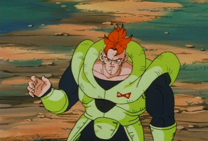 Dragon Ball Z Ep 151: One Final Remaining Hope… The Silent Warrior No. 16 Takes Action!! @ 20:58