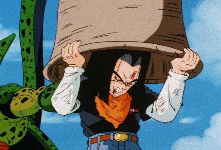 Dragon Ball Z Ep 152: No. 17 is Swallowed… The Transforming Cell is a Super Gourmet @ 01:56